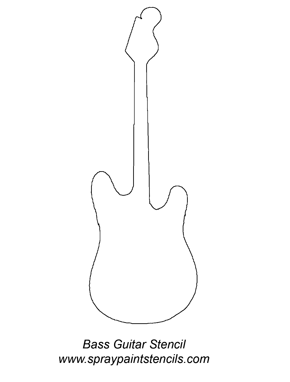 guitar template printable